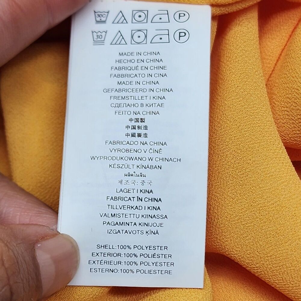 Michael Kors Women’s S Yellow Boho Ruffle Off Shoulder Romper Long Sleeve Casual - Picture 4 of 8